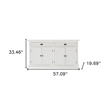 Modern Farmhouse White Buffet Server HomeRoots