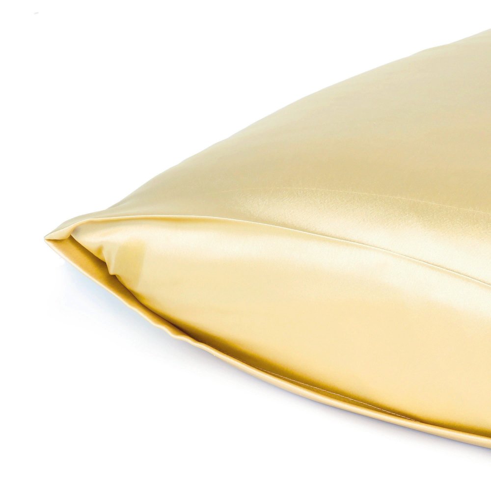 Pale Yellow Dreamy Set Of 2 Silky Satin Queen Pillowcases HomeRoots