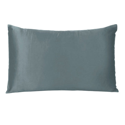 Gray Dreamy Set Of 2 Silky Satin Queen Pillowcases HomeRoots