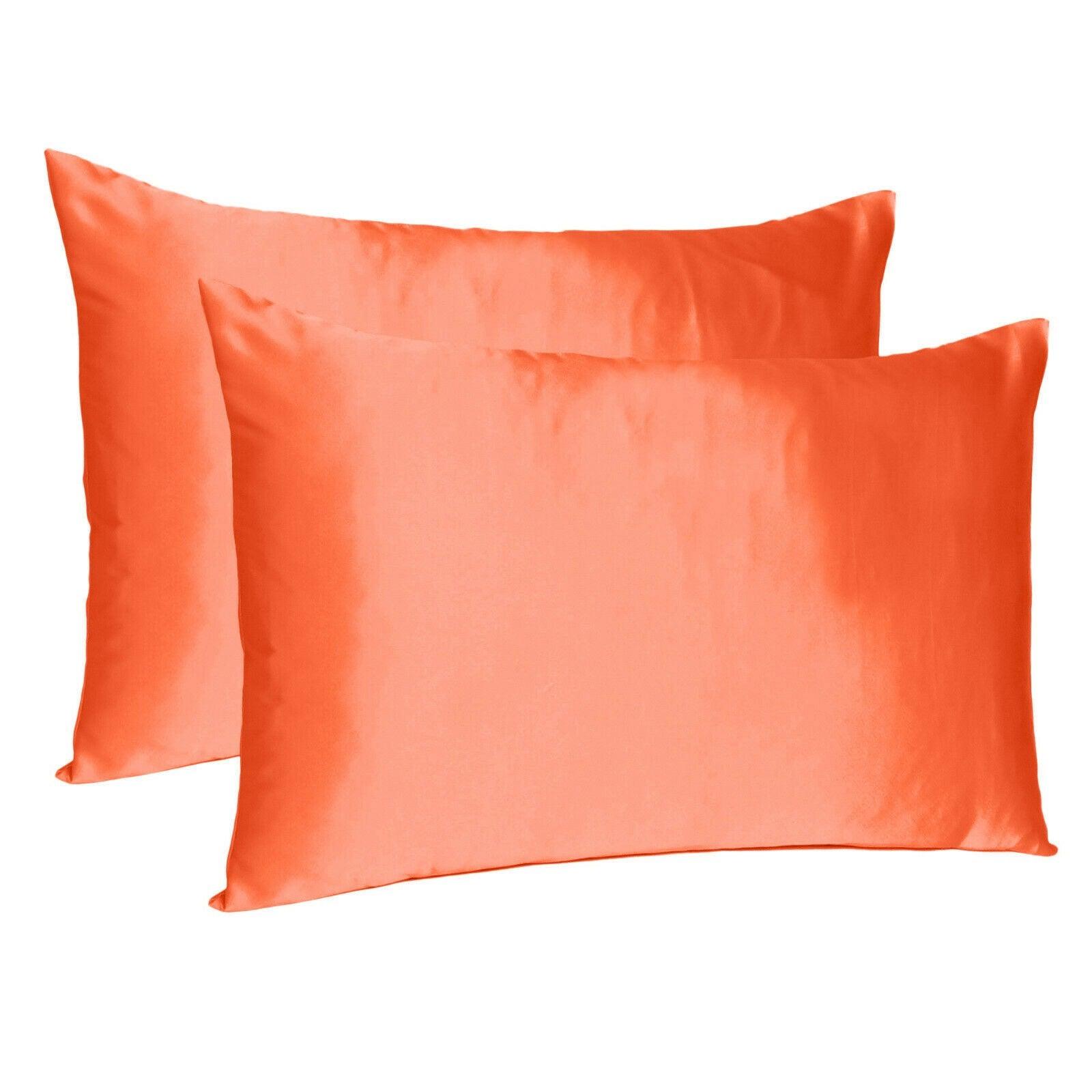 Poppy Dreamy Set Of 2 Silky Satin Queen Pillowcases - FurniFindUSA