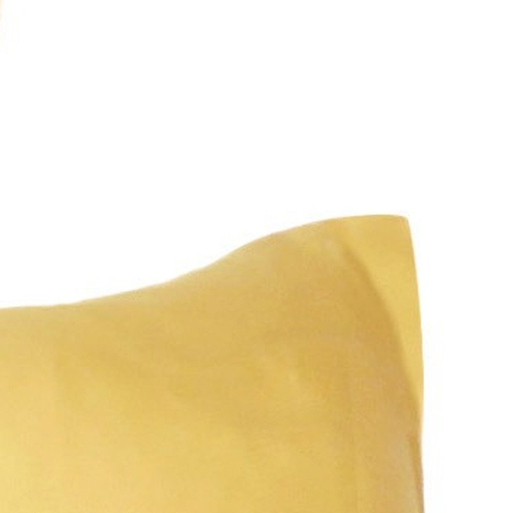 Gold Dreamy Set Of 2 Silky Satin Queen Pillowcases HomeRoots