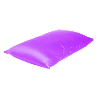 Violet Dreamy Set Of 2 Silky Satin Queen Pillowcases HomeRoots