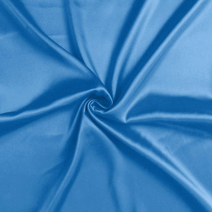 Bright Blue Dreamy Set Of 2 Silky Satin Queen Pillowcases - FurniFindUSA