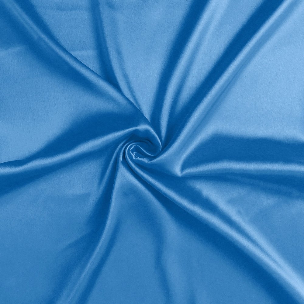 Bright Blue Dreamy Set Of 2 Silky Satin Queen Pillowcases HomeRoots