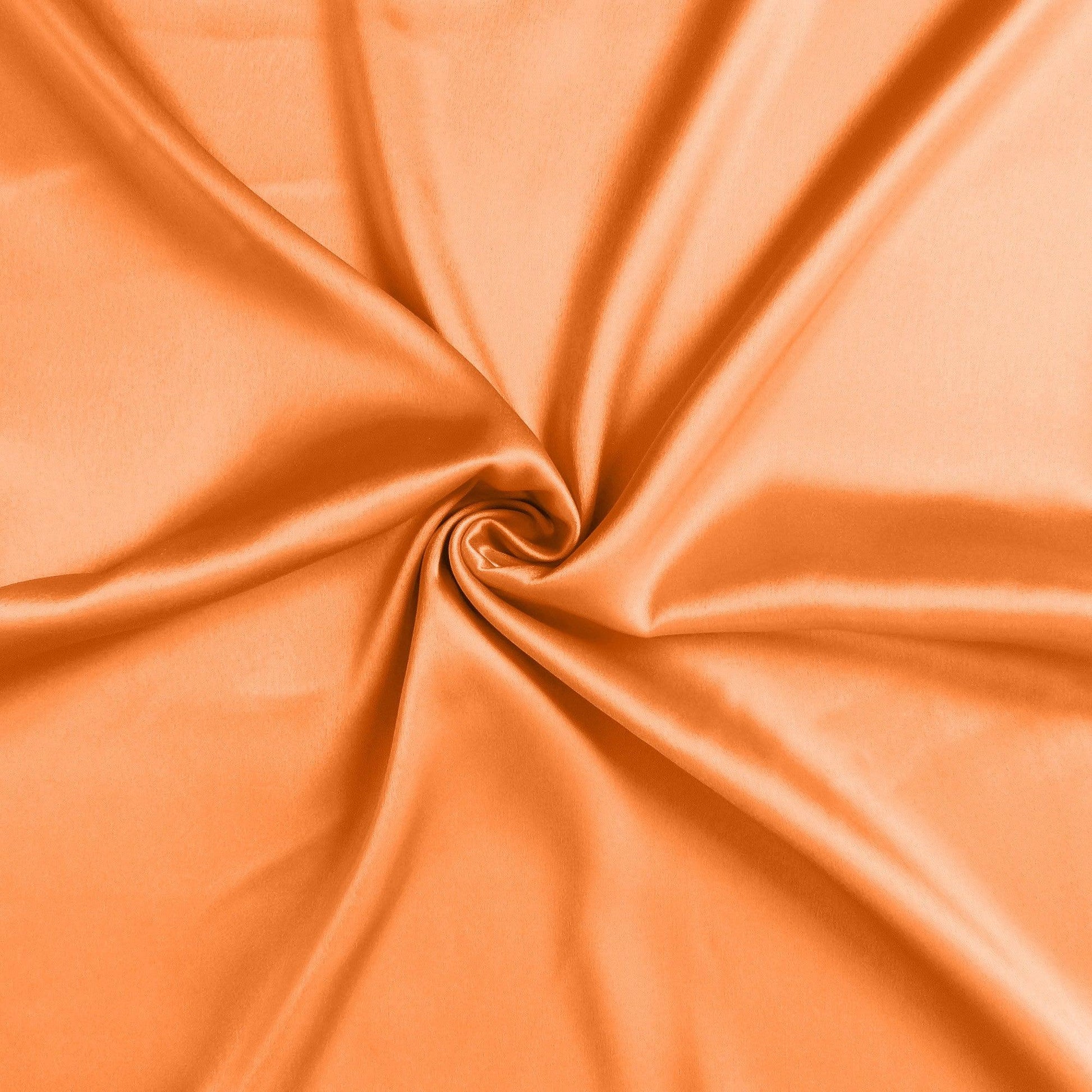 Orange Dreamy Set Of 2 Silky Satin Queen Pillowcases - FurniFindUSA