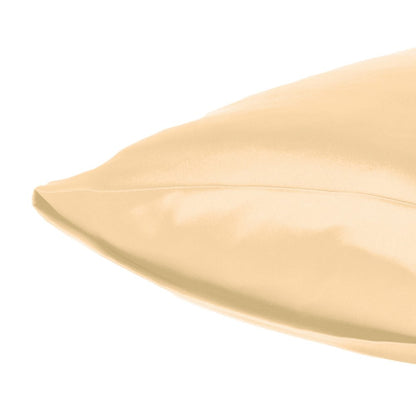 Pale Peach Dreamy Set Of 2 Silky Satin Queen Pillowcases HomeRoots