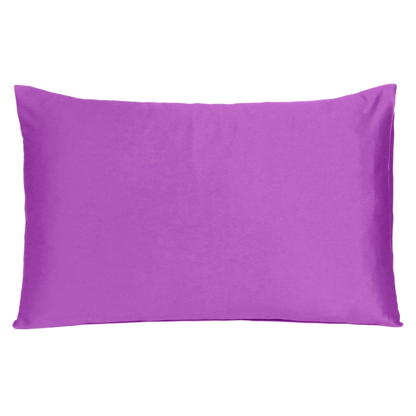 Purple Merlot Dreamy Set Of 2 Silky Satin Queen Pillowcases - FurniFindUSA