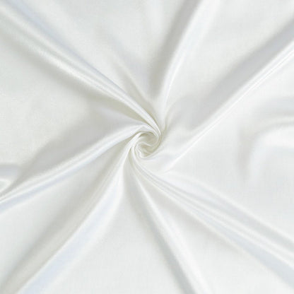 White Dreamy Set Of 2 Silky Satin Queen Pillowcases HomeRoots