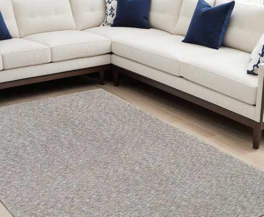 7' X 10' Modern Shaggy Soft Gray Indoor Area Rug - 77.95" (H) x 113.78" (W) x 1.81" (D)