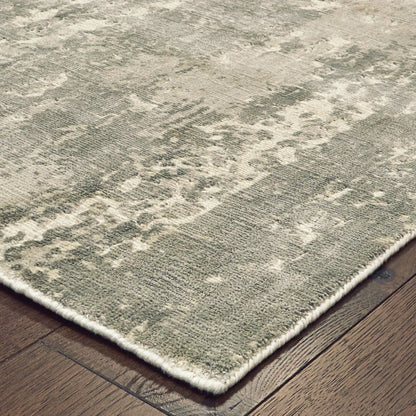 8‚Äö√Ñ√∂‚àö√ë‚àö¬• X 10‚Äö√Ñ√∂‚àö√ë‚àö¬• Gray And Ivory Abstract Splash Indoor Area Rug - 96.06" (H) x 120.08" (W) x 0.2" (D)