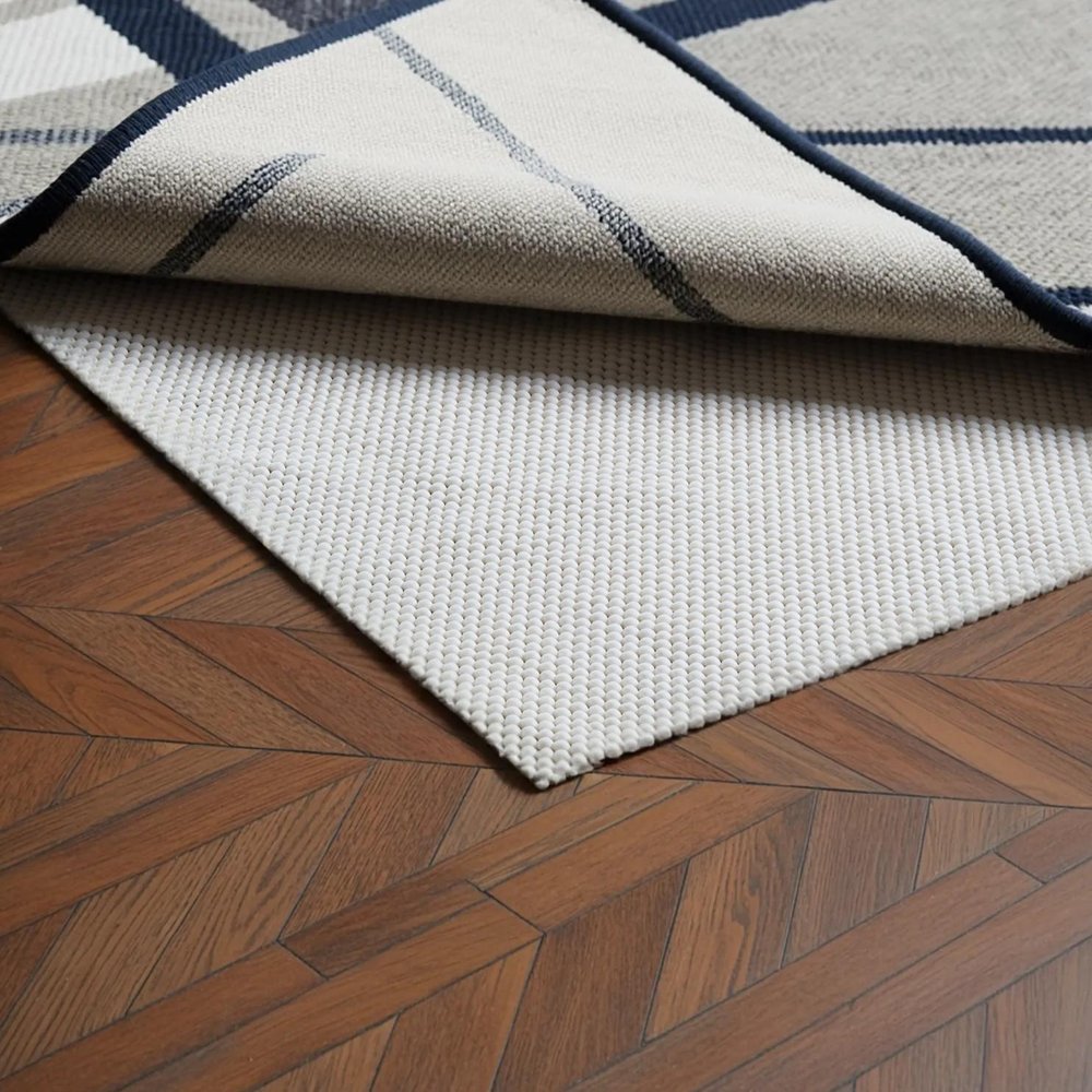 3' x 5' Beige Non Slip Rug Pad HomeRoots