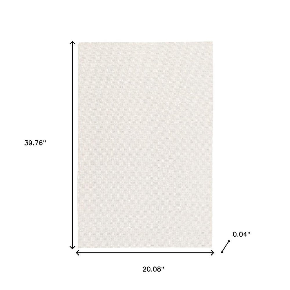 3' x 5' Beige Non Slip Rug Pad HomeRoots