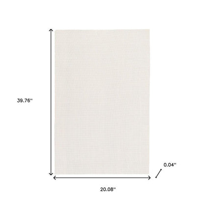 3' x 5' Beige Non Slip Rug Pad HomeRoots