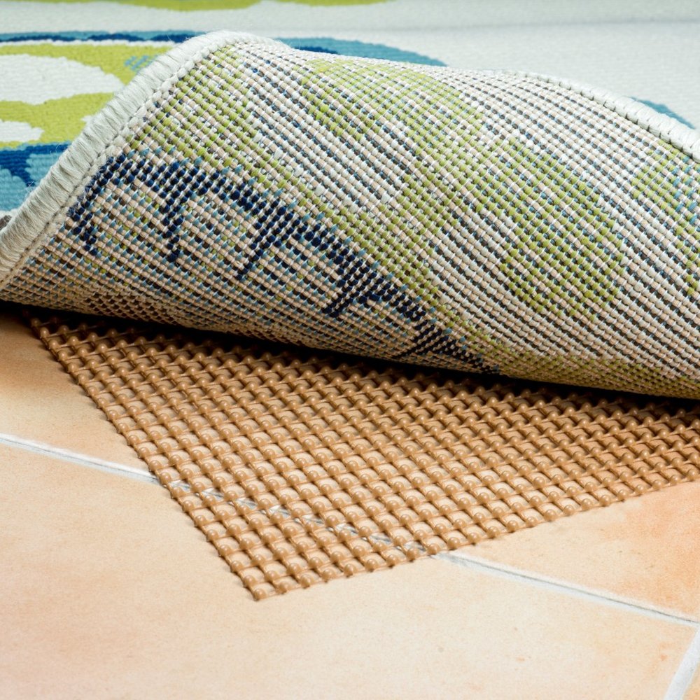 2' x 8' Brown Non Slip Indoor Outdoor Rug Pad HomeRoots