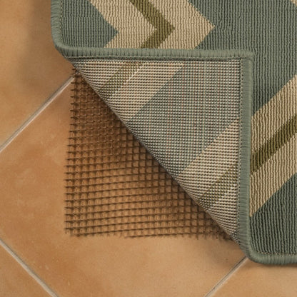 2' x 3' Brown Non Slip Indoor Outdoor Rug Pad