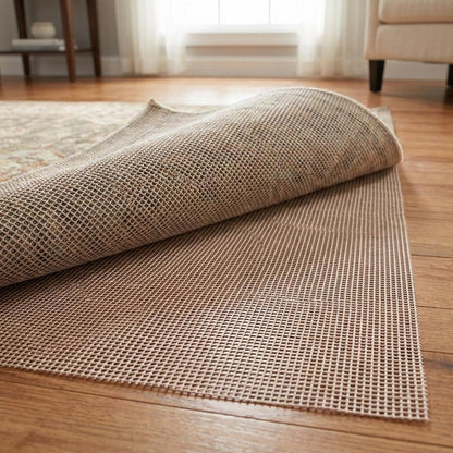 2' x 3' Brown Non Slip Indoor Outdoor Rug Pad HomeRoots
