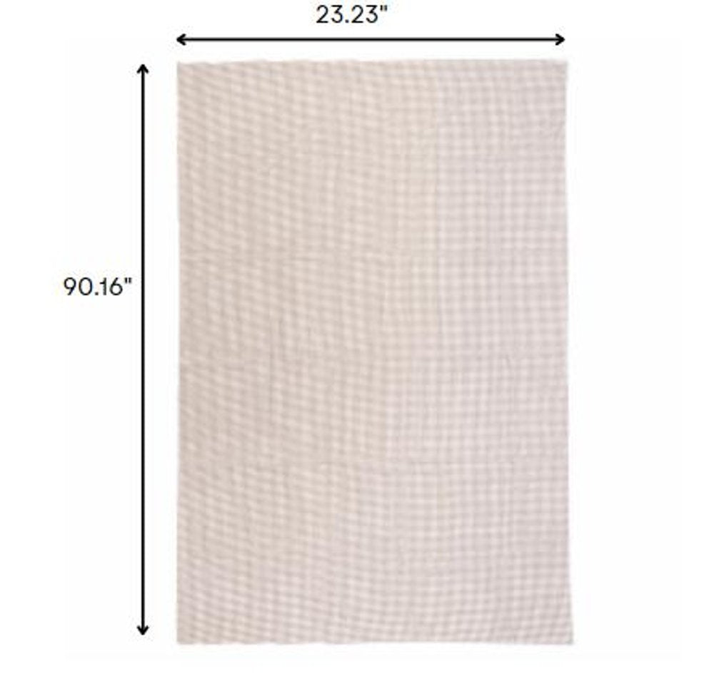 2' x 8' Brown Non Slip Indoor Outdoor Rug Pad HomeRoots