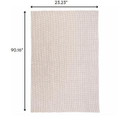 2' x 8' Brown Non Slip Indoor Outdoor Rug Pad HomeRoots