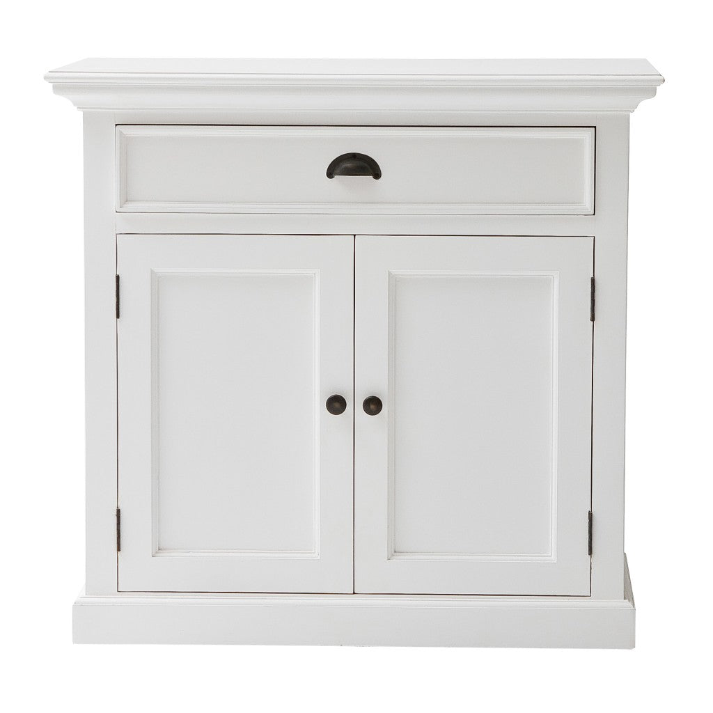 35" White Two Door Accent Cabinet