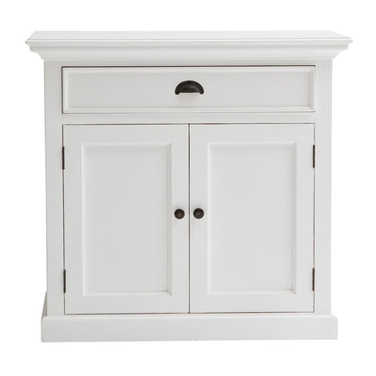 35" White Two Door Accent Cabinet