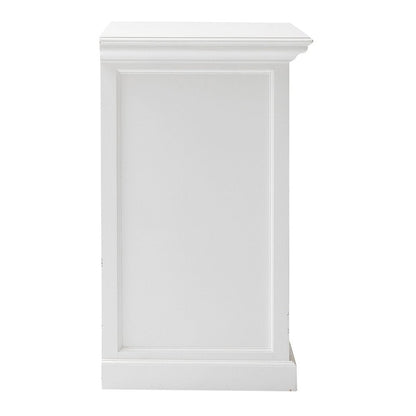 35" White Accent Cabinet With Two Drawers and Baskets HomeRoots