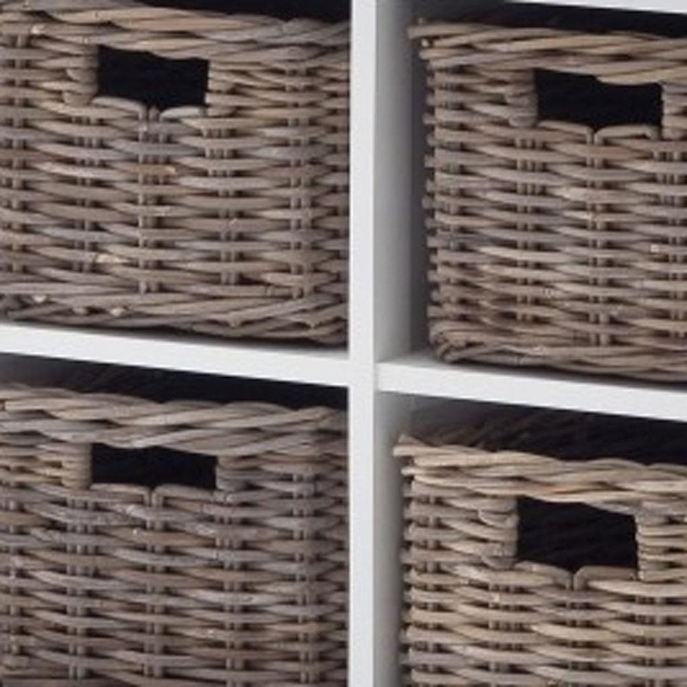 63" White Solid Wood Four Drawer Sideboard with Two Doors HomeRoots