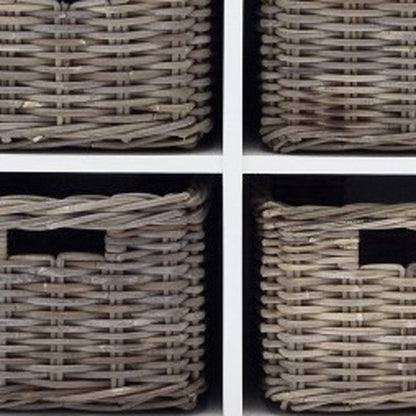 63" White Solid Wood Four Drawer Sideboard with Two Doors HomeRoots