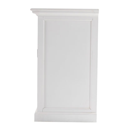 57" White Solid Wood Three Drawer Sideboard HomeRoots