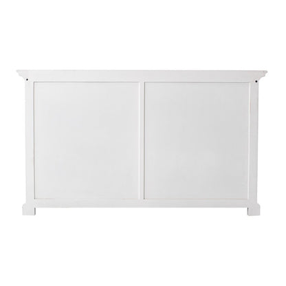 57" White Wood Two Drawer Buffet Table HomeRoots