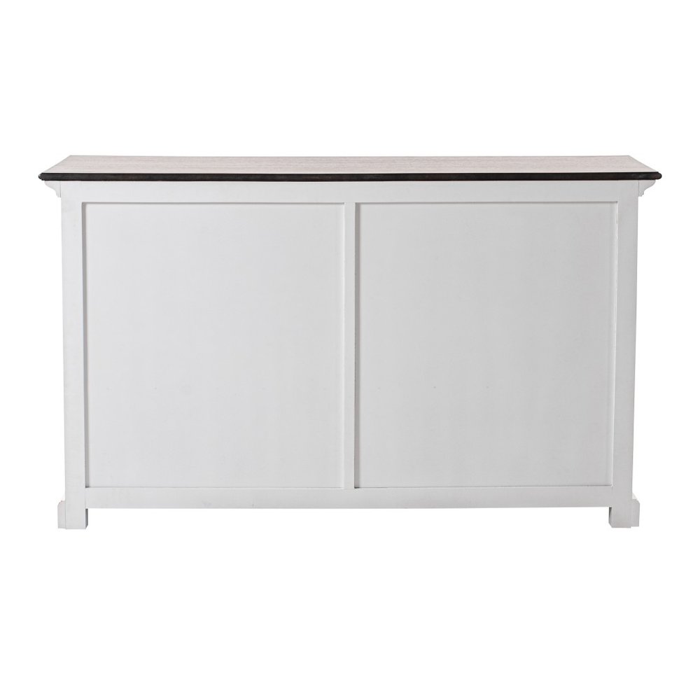 Modern Farmhouse Brown And White Buffet Server — view 4