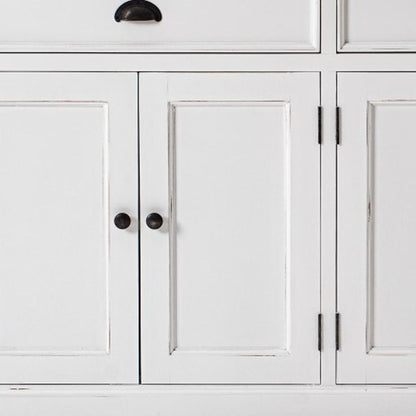 Modern Farmhouse Brown And White Buffet Server