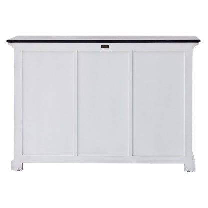 Modern Farmhouse Black And White Large Accent Cabinet HomeRoots