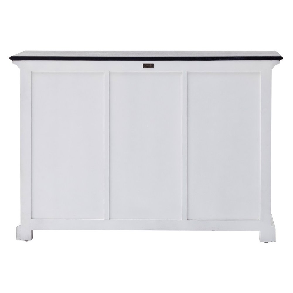 Modern Farmhouse Black And White Large Accent Cabinet — view 3