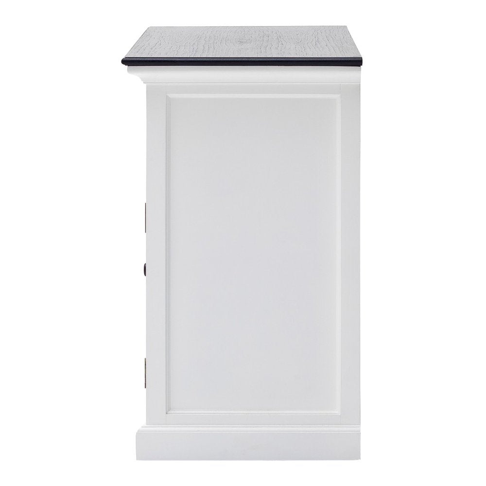 Modern Farmhouse Black And White Large Accent Cabinet HomeRoots