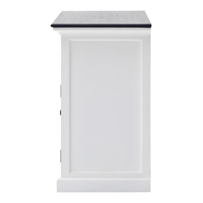 Modern Farmhouse Black And White Large Accent Cabinet HomeRoots