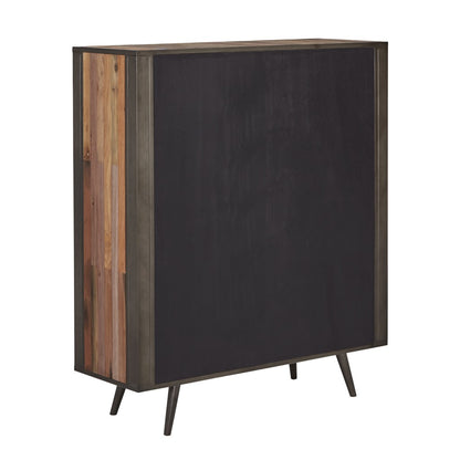 Modern Rustic Double Decker Accent Cabinet