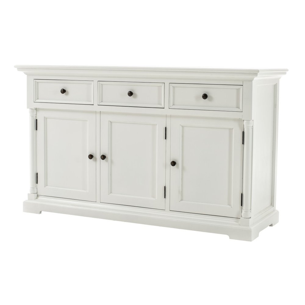 Modern Farm White Three Door Buffet Server — view 2