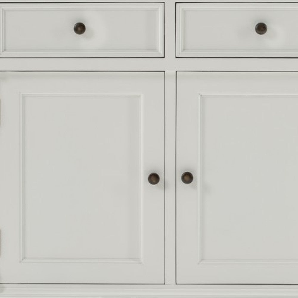 Modern Farm White Three Door Buffet Server