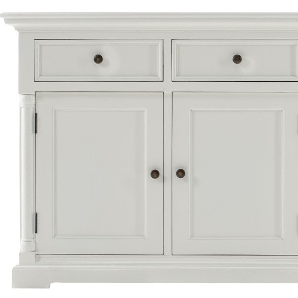 Modern Farm White Three Door Buffet Server — view 8