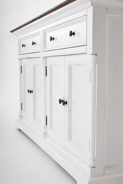 Modern Farm Brown And White Two Door Buffet Server