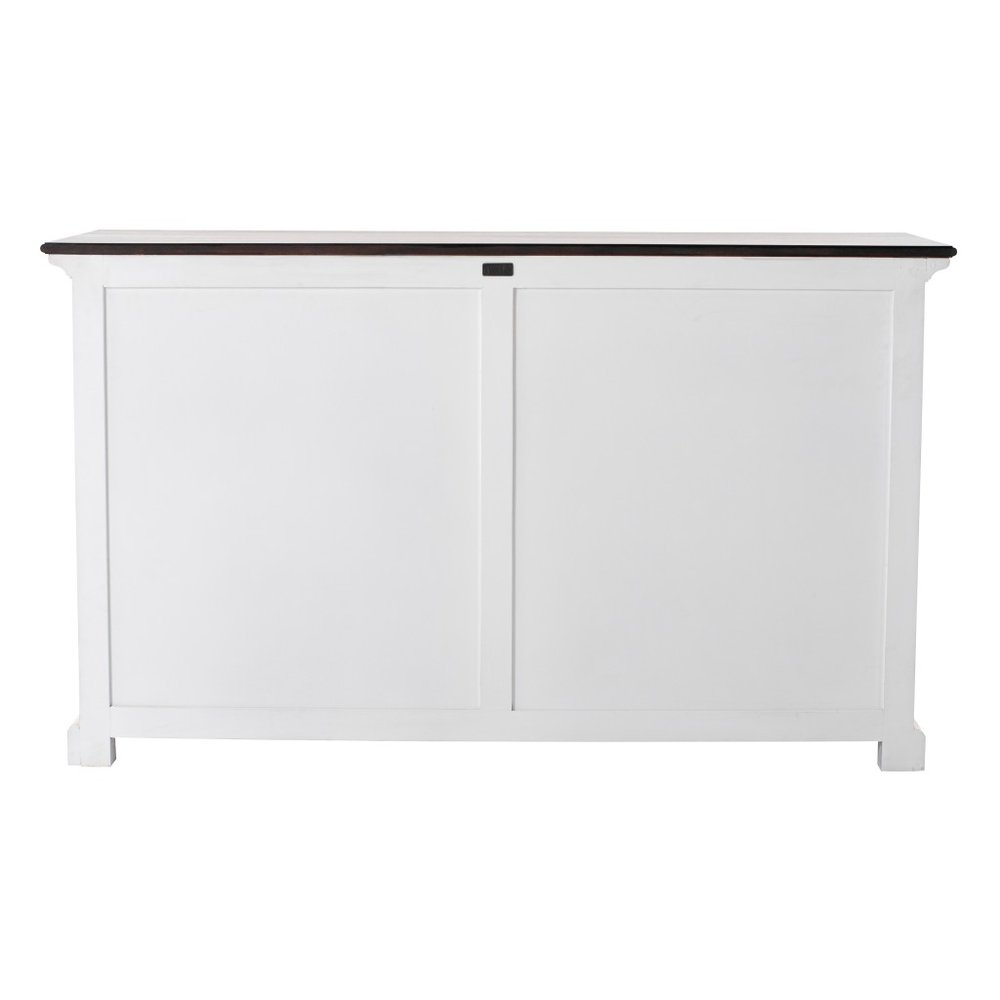 Modern Farm Brown And White Two Door Buffet Server — view 4