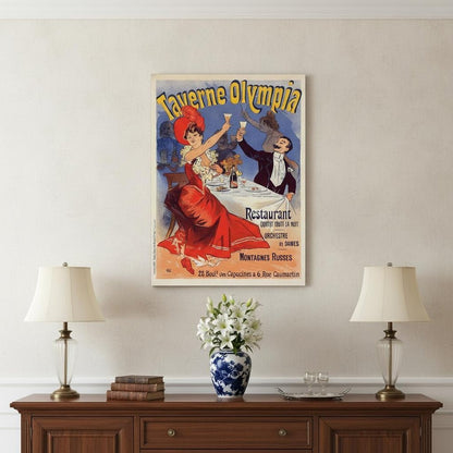 Taverne Olympia French Restaraunt Unframed Print Wall Art