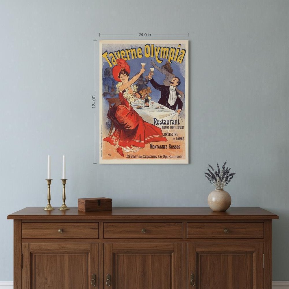 Taverne Olympia French Restaraunt Unframed Print Wall Art — view 9