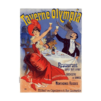 Taverne Olympia French Restaraunt Unframed Print Wall Art