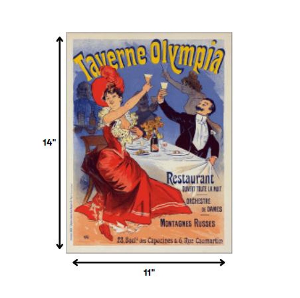 Taverne Olympia French Restaraunt Unframed Print Wall Art — view 13
