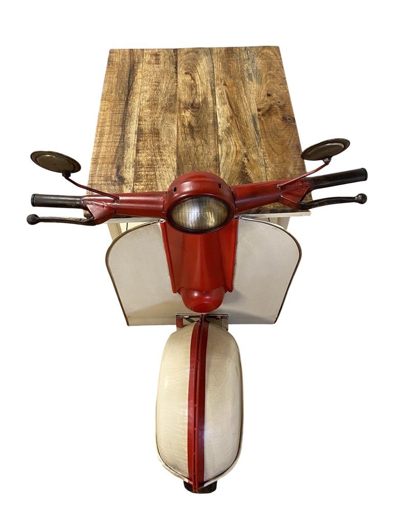 Rustic Red And Vanilla Scooter Cabinet HomeRoots