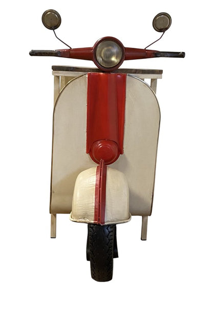 Rustic Red And Vanilla Scooter Cabinet HomeRoots