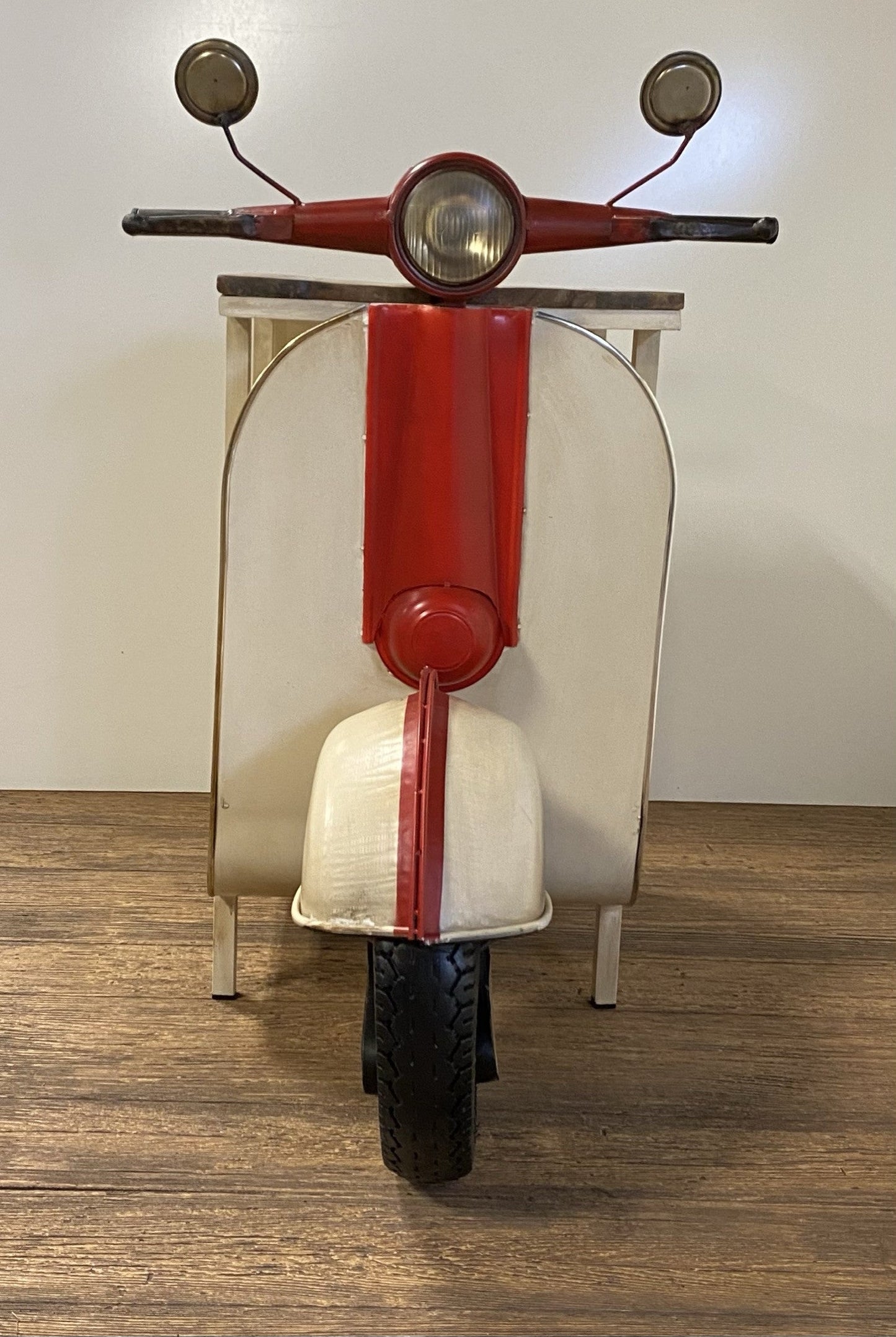 Rustic Red And Vanilla Scooter Cabinet HomeRoots
