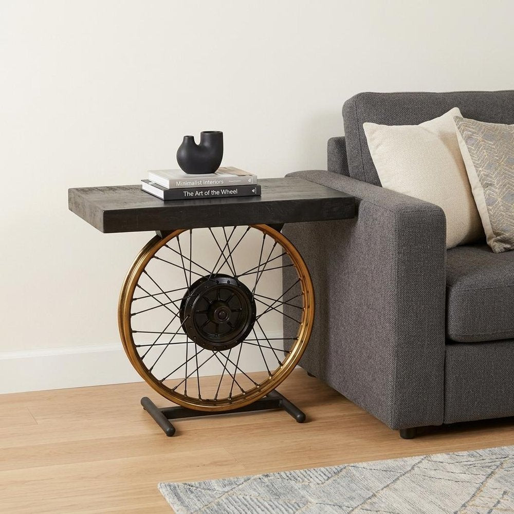 22" Black Solid Wood End Table HomeRoots