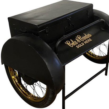 Black Old Time Delivery Box Table With Storage HomeRoots